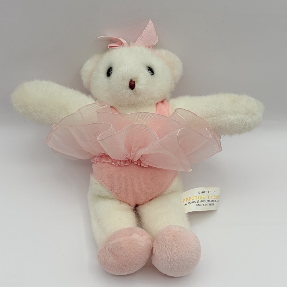 Prestige Corp Ballerina Teddy Bear Plush Stuffed Animal 1999 Tutu 9"
